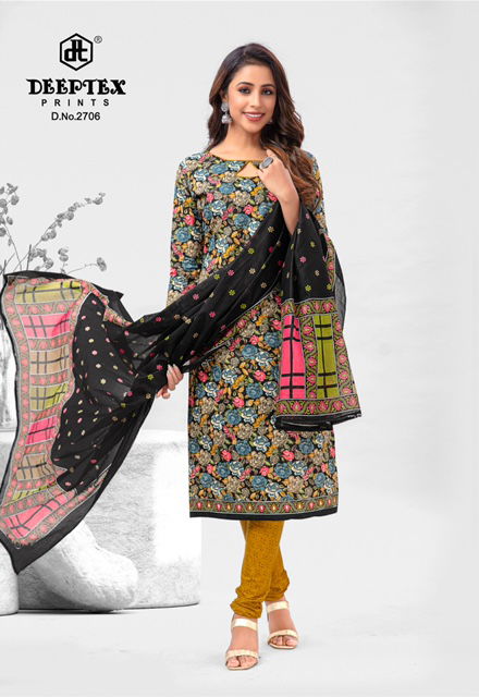 Deeptex Chief Guest Vol 27 Wholesale Printed Cotton Dress Material
